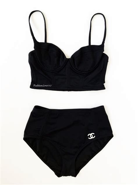 chanel bathing suit bottoms|Chanel bathing suit 2 piece.